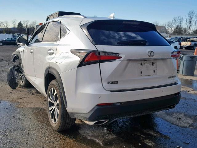 JTJBARBZ0F2028221 - 2015 LEXUS NX 200T WHITE photo 3