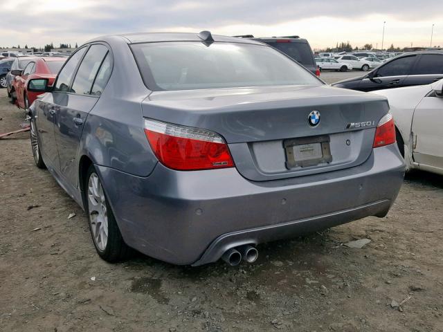 WBANW5C56ACT56619 - 2010 BMW 550 I GRAY photo 3