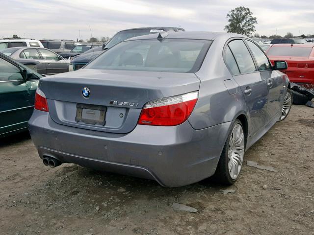 WBANW5C56ACT56619 - 2010 BMW 550 I GRAY photo 4