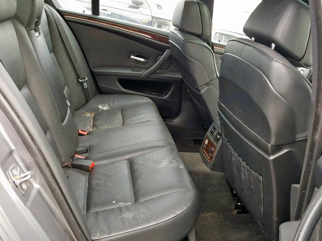 WBANW5C56ACT56619 - 2010 BMW 550 I GRAY photo 6