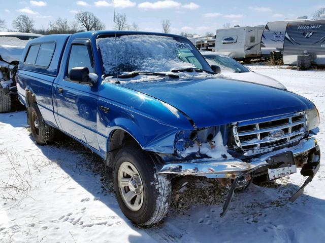 1FTYR10U82TA24033 - 2002 FORD RANGER BLUE photo 1