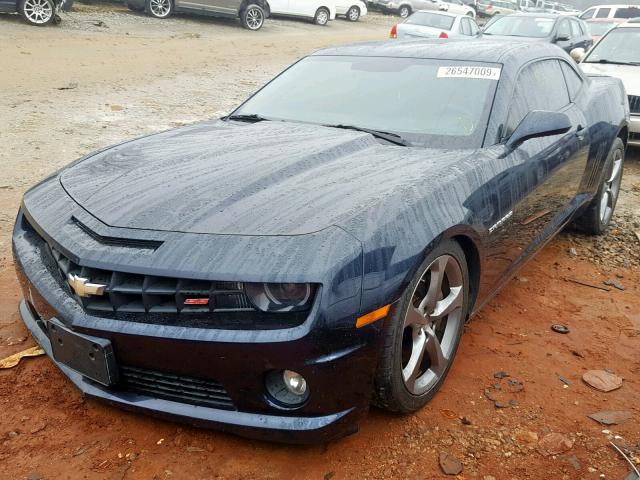 2G1FT1EWXD9157818 - 2013 CHEVROLET CAMARO 2SS BLUE photo 2