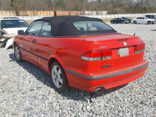 YS3DF78K317004348 - 2001 SAAB 9-3 SE RED photo 3