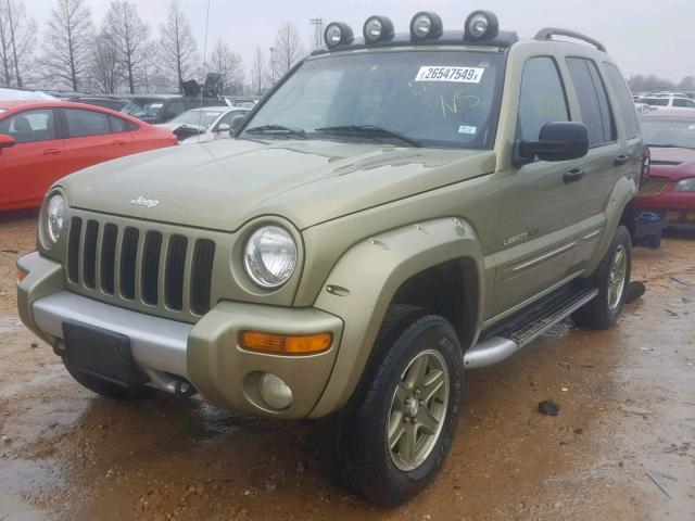 1J4GL38K52W332698 - 2002 JEEP LIBERTY RE GREEN photo 2