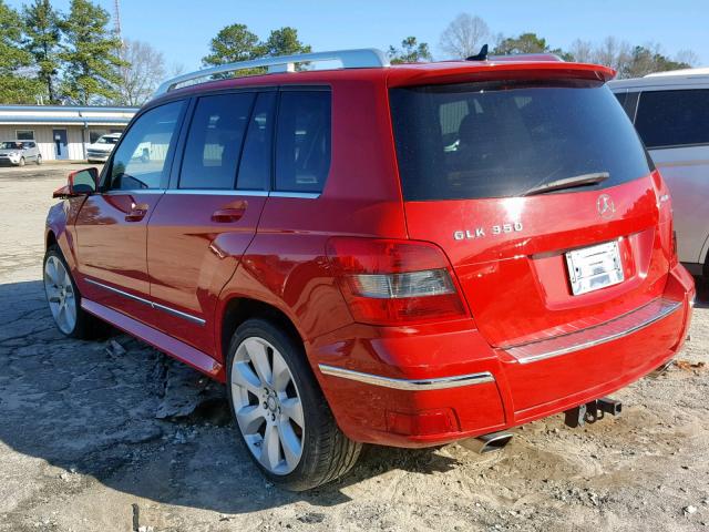 WDCGG8HB3AF312384 - 2010 MERCEDES-BENZ GLK 350 4M RED photo 3