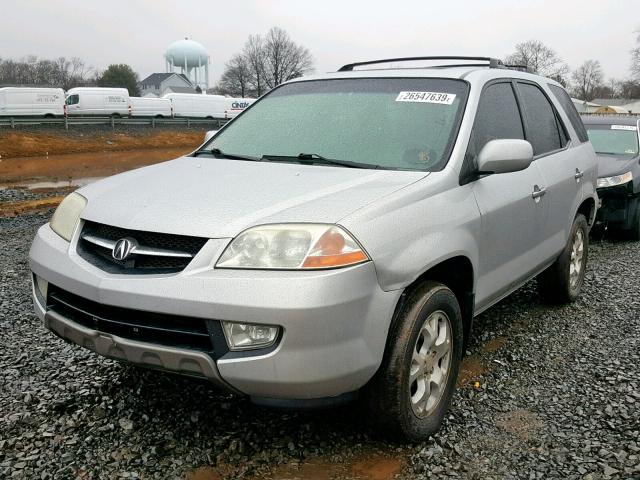 2HNYD18821H521266 - 2001 ACURA MDX TOURIN SILVER photo 2