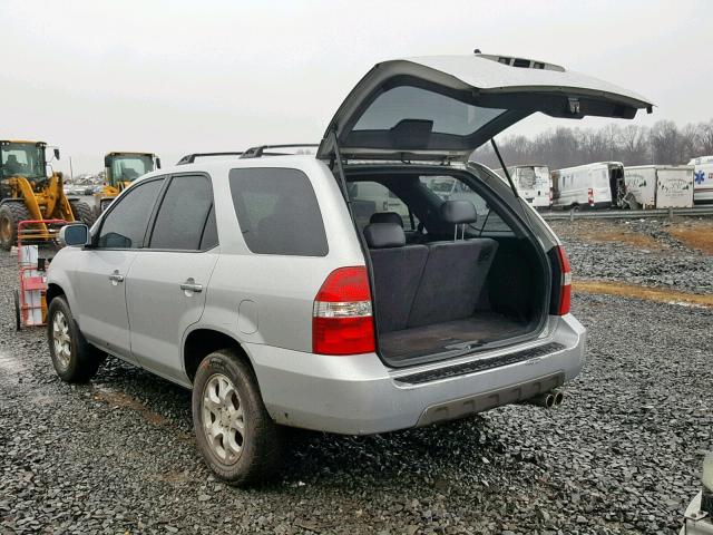 2HNYD18821H521266 - 2001 ACURA MDX TOURIN SILVER photo 3