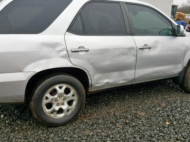 2HNYD18821H521266 - 2001 ACURA MDX TOURIN SILVER photo 9