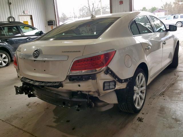 1G4GJ5E3XCF366315 - 2012 BUICK LACROSSE T WHITE photo 4