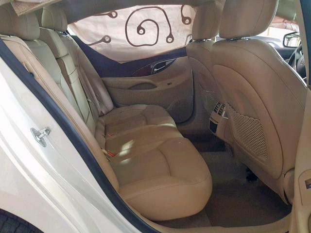 1G4GJ5E3XCF366315 - 2012 BUICK LACROSSE T WHITE photo 6