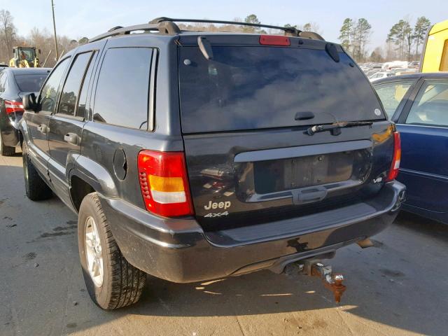 1J4GW48NX4C167856 - 2004 JEEP GRAND CHER BLACK photo 3