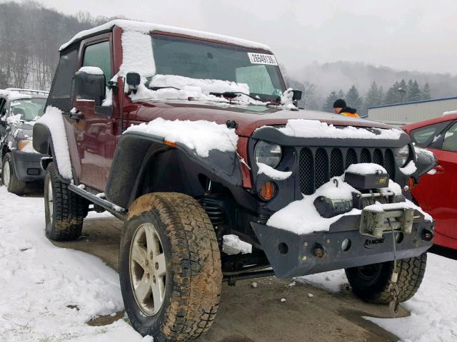 1J4AA5D19AL103588 - 2010 JEEP WRANGLER S BURGUNDY photo 1