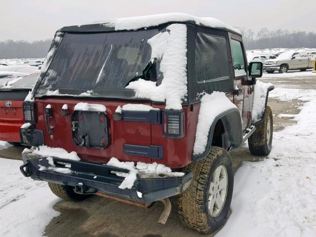 1J4AA5D19AL103588 - 2010 JEEP WRANGLER S BURGUNDY photo 4