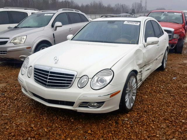 WDBUF56X57B182826 - 2007 MERCEDES-BENZ E 350 WHITE photo 2