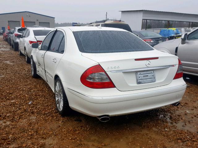 WDBUF56X57B182826 - 2007 MERCEDES-BENZ E 350 WHITE photo 3