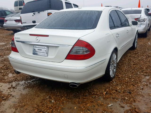 WDBUF56X57B182826 - 2007 MERCEDES-BENZ E 350 WHITE photo 4