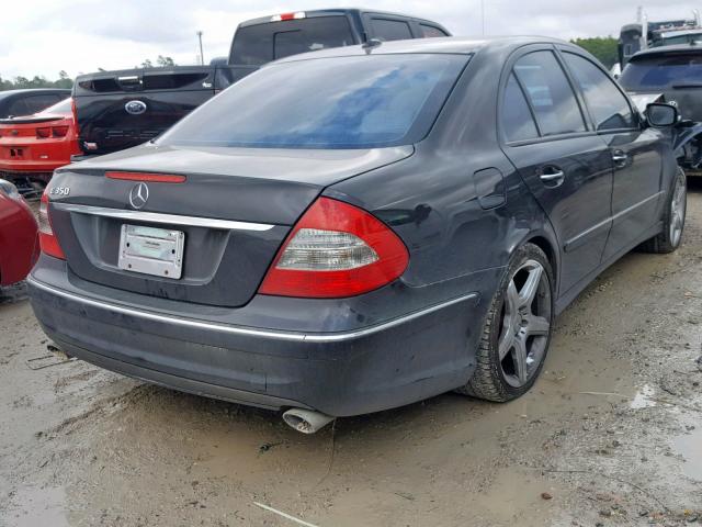 WDBUF56X59B418250 - 2009 MERCEDES-BENZ E 350 BLACK photo 4