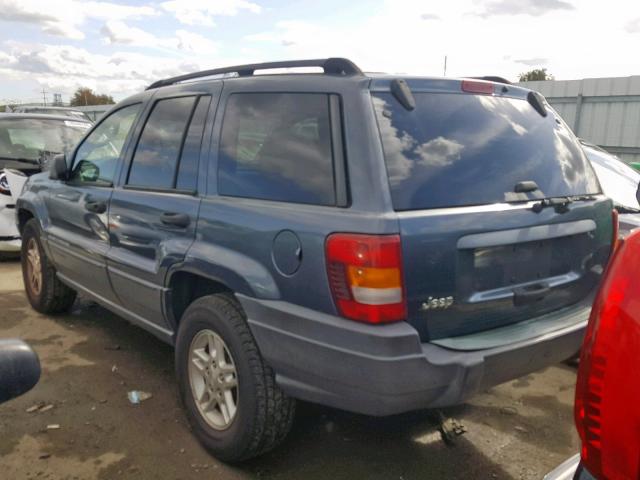 1J4GX48S83C558103 - 2003 JEEP GRAND CHER BLUE photo 3