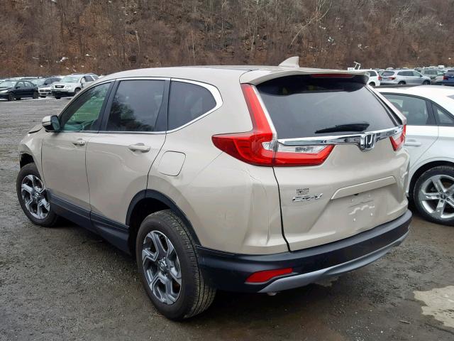 5J6RW2H88JL003492 - 2018 HONDA CR-V EXL BEIGE photo 3