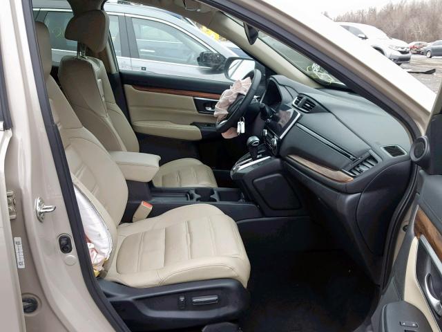 5J6RW2H88JL003492 - 2018 HONDA CR-V EXL BEIGE photo 5