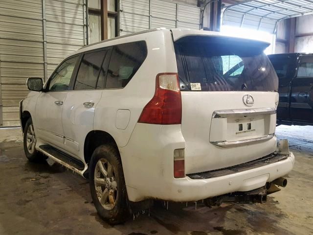 JTJBM7FX0C5038133 - 2012 LEXUS GX WHITE photo 3