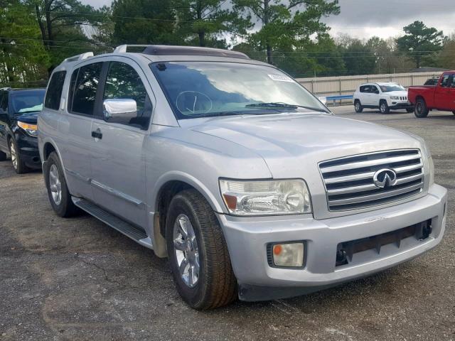 5N3AA08A65N808722 - 2005 INFINITI QX56 SILVER photo 1