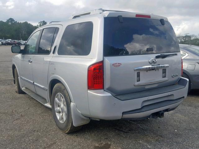 5N3AA08A65N808722 - 2005 INFINITI QX56 SILVER photo 3