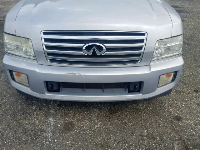 5N3AA08A65N808722 - 2005 INFINITI QX56 SILVER photo 9