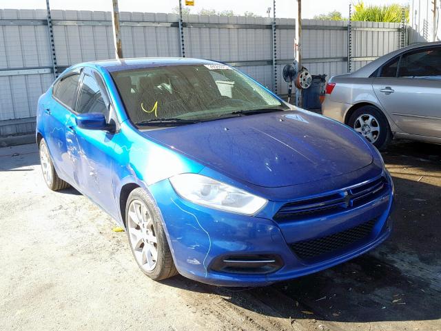 1C3CDFBA2DD155288 - 2013 DODGE DART SXT BLUE photo 1