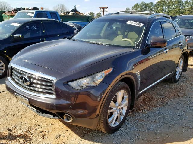 JN8AS1MW7CM153978 - 2012 INFINITI FX35 BROWN photo 2