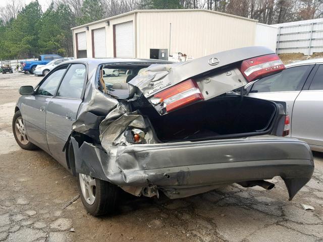 JT8BF28G010317863 - 2001 LEXUS ES 300 GRAY photo 3