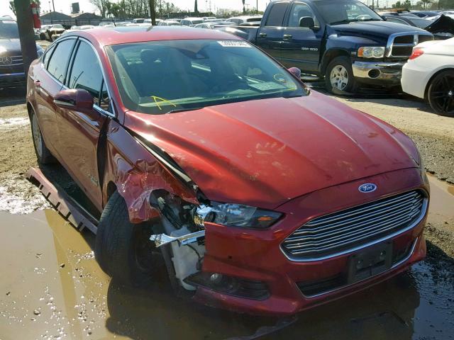 3FA6P0SU2ER395463 - 2014 FORD FUSION TIT RED photo 1