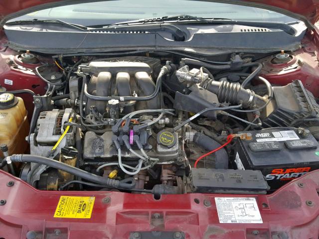 1FAFP56295A248198 - 2005 FORD TAURUS SEL BURGUNDY photo 7