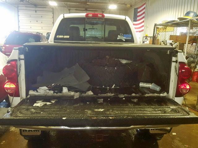 1D7KS28A07J580422 - 2007 DODGE RAM 2500 S თეთრი ფოტო 9