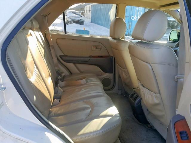 JT6GF10U7Y0068160 - 2000 LEXUS RX 300 CREAM photo 6