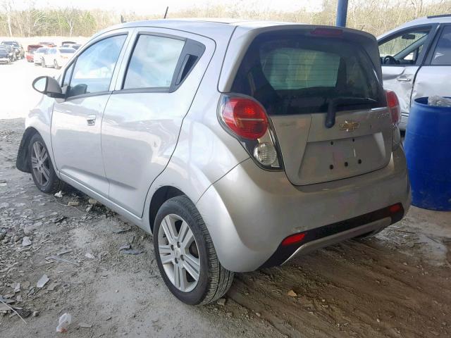 KL8CD6S94DC585680 - 2013 CHEVROLET SPARK 1LT SILVER photo 3