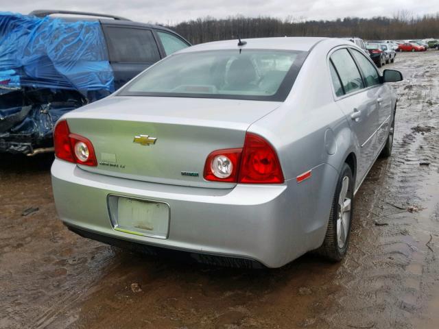 1G1ZC5EU8BF109161 - 2011 CHEVROLET MALIBU 1LT 银色 照片 4