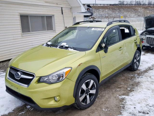 JF2GPBCC7EH266606 - 2014 SUBARU XV CROSSTR GREEN photo 2