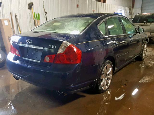 JNKAY01F67M450947 - 2007 INFINITI M35 BASE BLUE photo 4