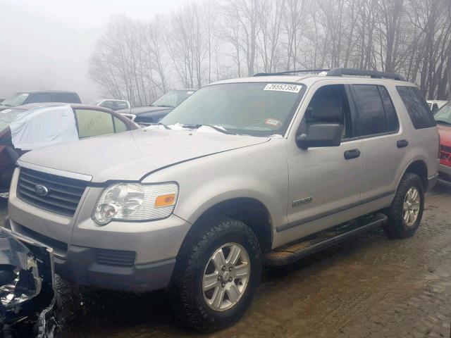 1FMEU72E56UA26117 - 2006 FORD EXPLORER X SILVER photo 2