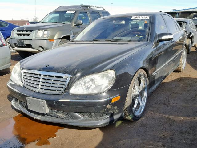 WDBNG76J93A351111 - 2003 MERCEDES-BENZ S 600 BLACK photo 2