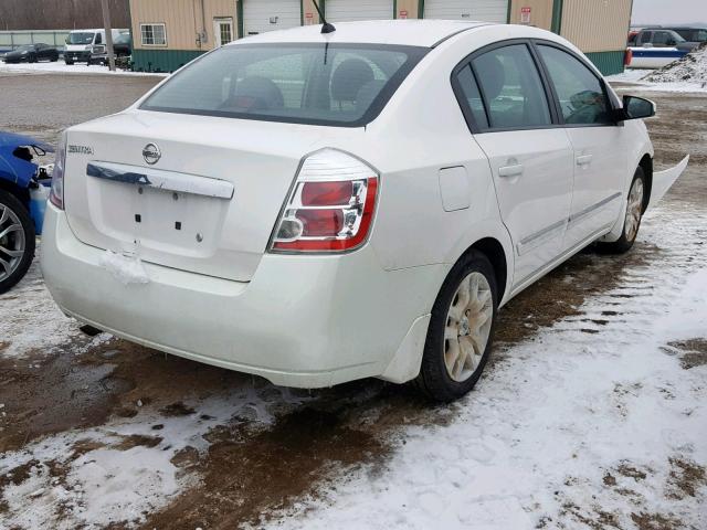 3N1AB6AP1AL661704 - 2010 NISSAN SENTRA 2.0 WHITE photo 4