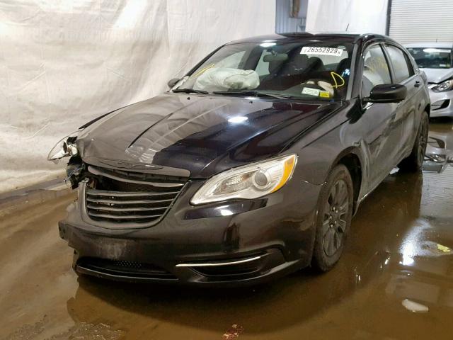 1C3CCBAB9EN124931 - 2014 CHRYSLER 200 LX BLACK photo 2