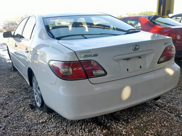 JTHBF30G130100133 - 2003 LEXUS ES 300 WHITE photo 3