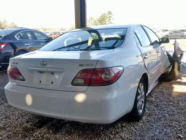 JTHBF30G130100133 - 2003 LEXUS ES 300 WHITE photo 4