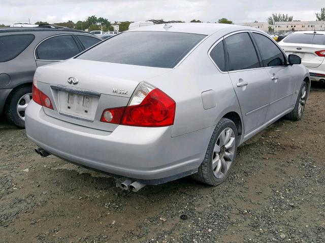 JNKAY01F66M258507 - 2006 INFINITI M35 BASE SILVER photo 4