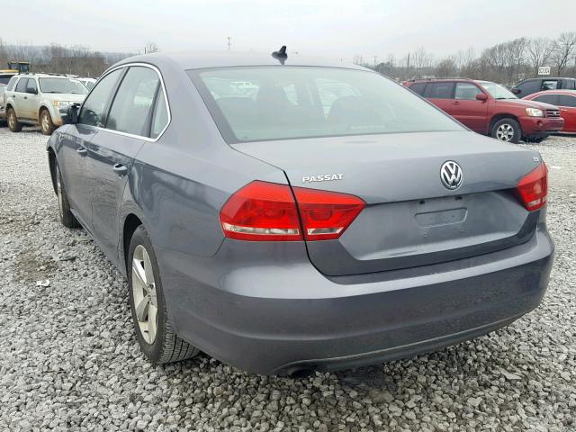 1VWAT7A31EC057405 - 2014 VOLKSWAGEN PASSAT S GRAY photo 3