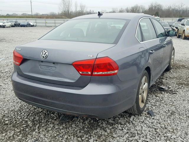 1VWAT7A31EC057405 - 2014 VOLKSWAGEN PASSAT S GRAY photo 4