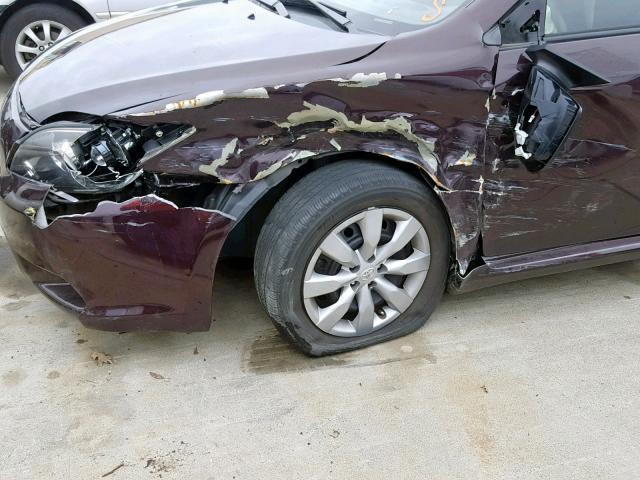 JTKDE167X90279220 - 2009 TOYOTA SCION TC 栗色 照片 9