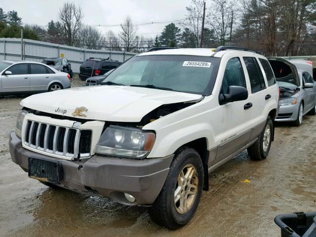 1J4GW48S14C232731 - 2004 JEEP GRAND CHER WHITE photo 2